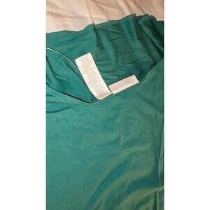 Worthington Short Sleeve Top Teal Green Crew Neck Basic Tee
